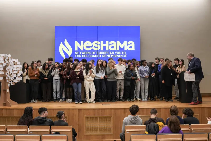 Diploma presentation ceremony led by Piotr Cywinski, Auschwitz-Birkenau State Museum, March 2026