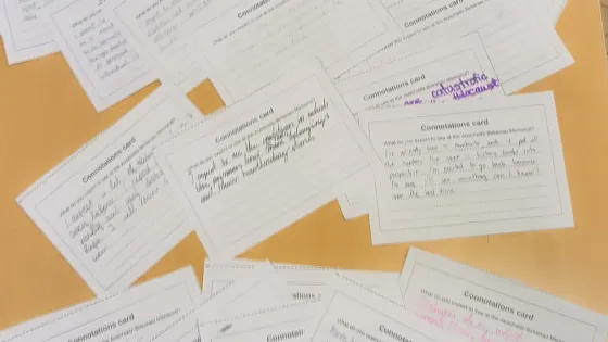 Reflection cards